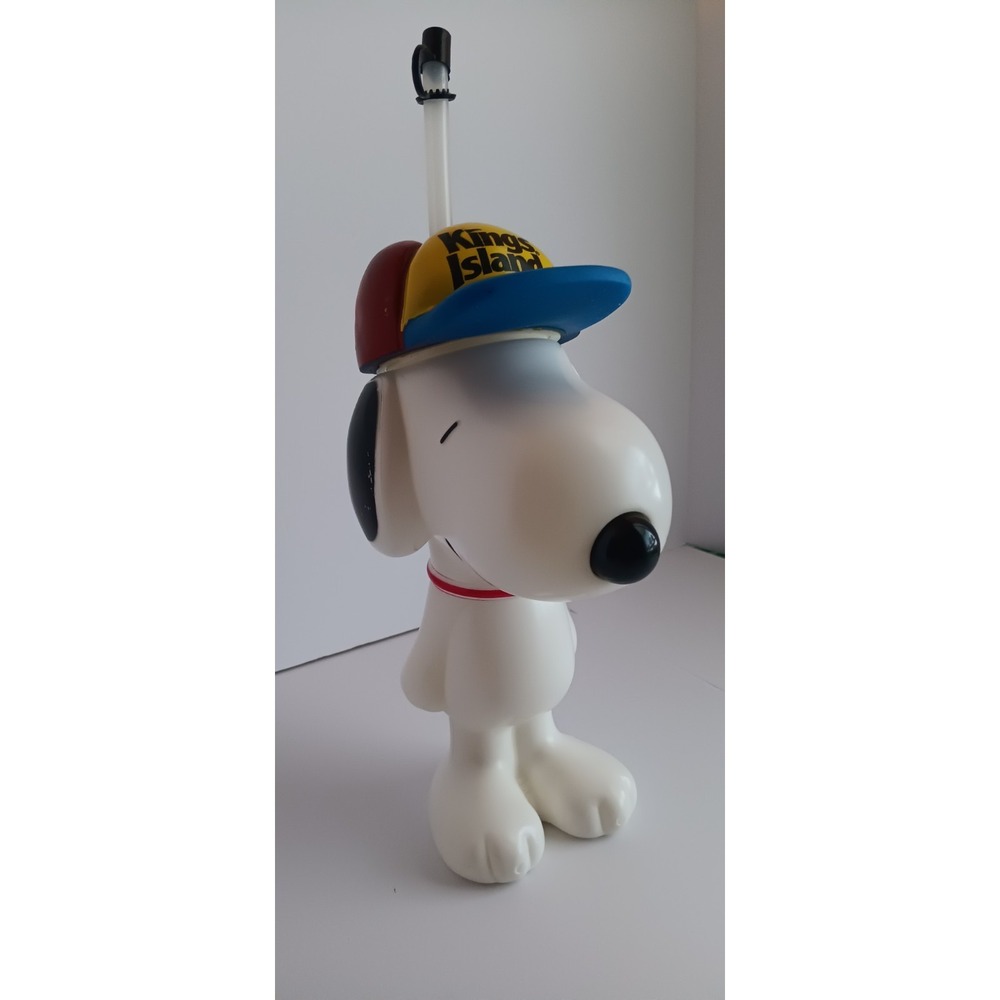 Snoopy Cup Kings Island 2010 Molded Plastic Drink Peanuts Kidcore Collectible